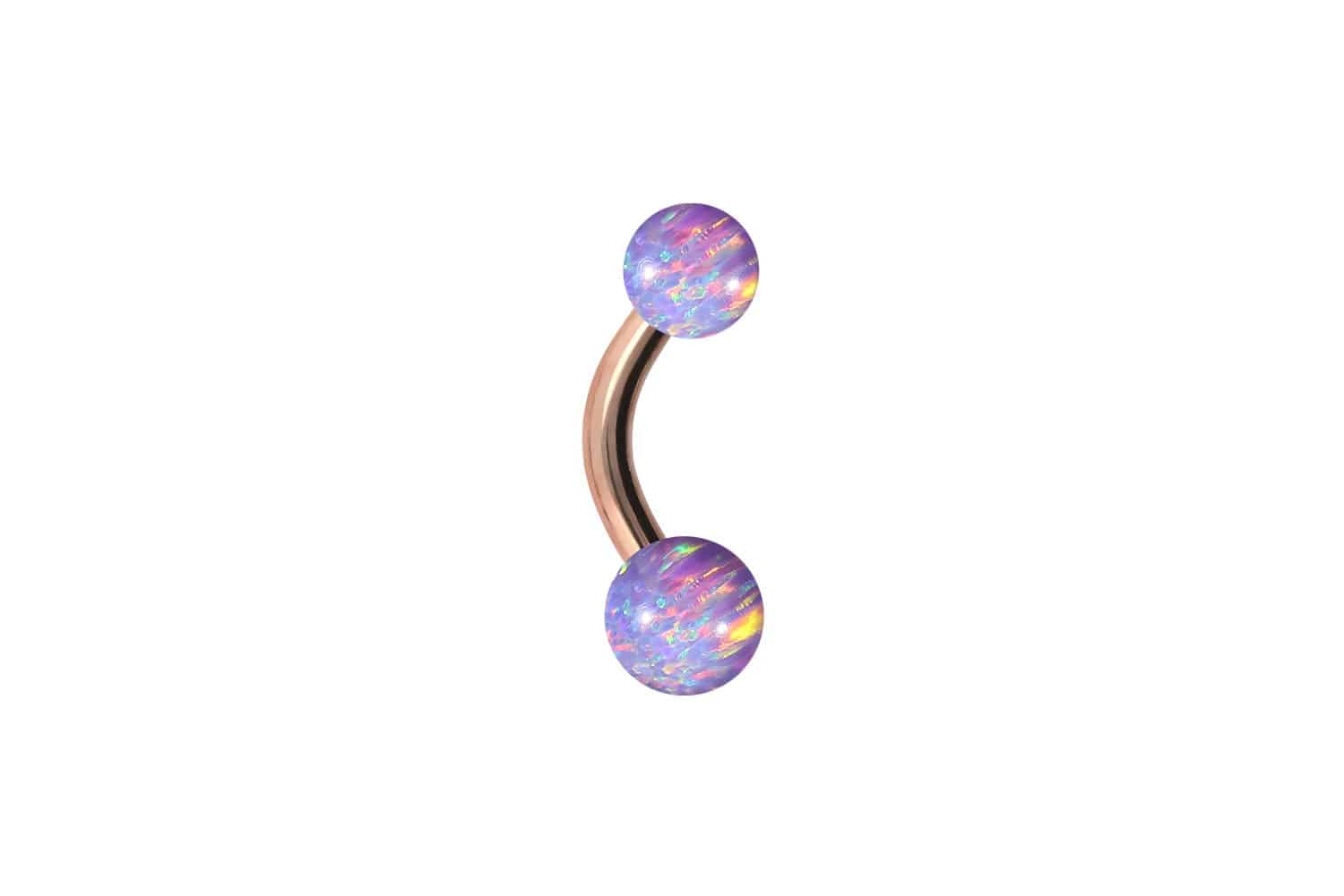 Titan Mini Bananabell Piercing SYNTHETISCHE OPALE